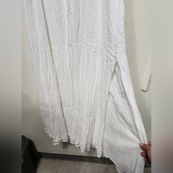 Lulus Tickets To Paradise White Embroidered Maxi Dress L Vacation Beach Party - Picture 8 of 12